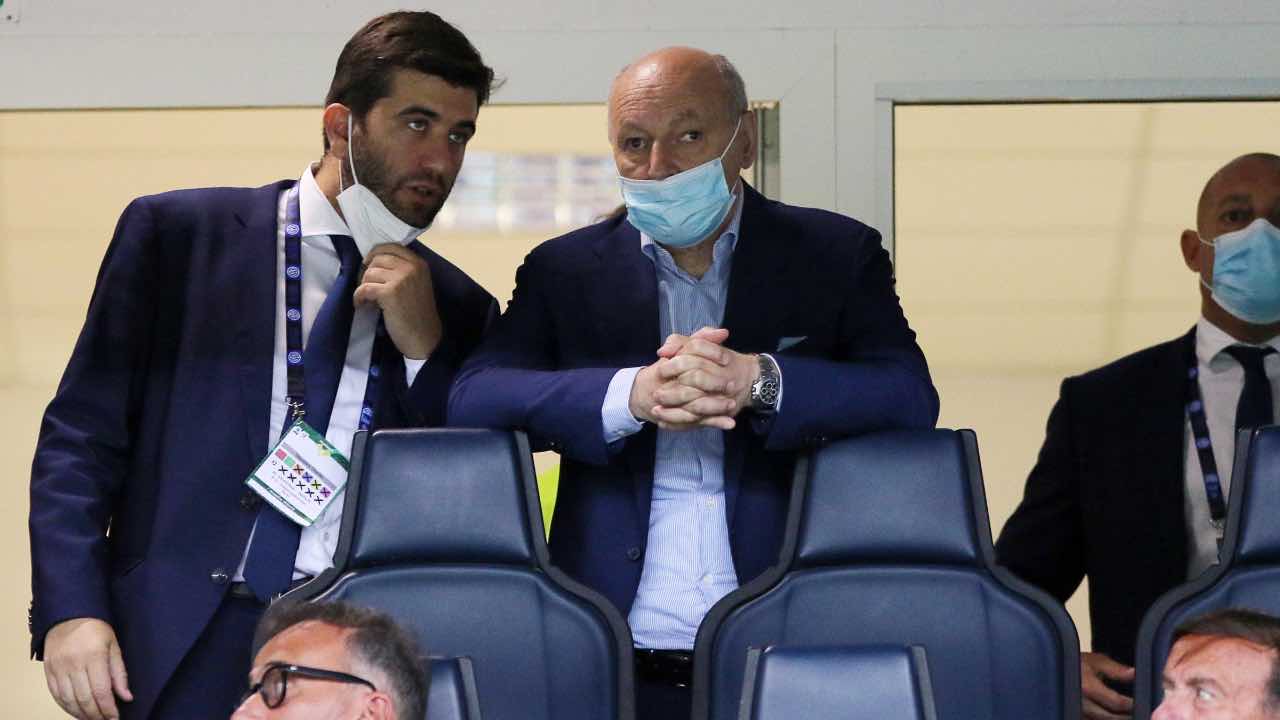 Giuseppe Marotta in tribuna