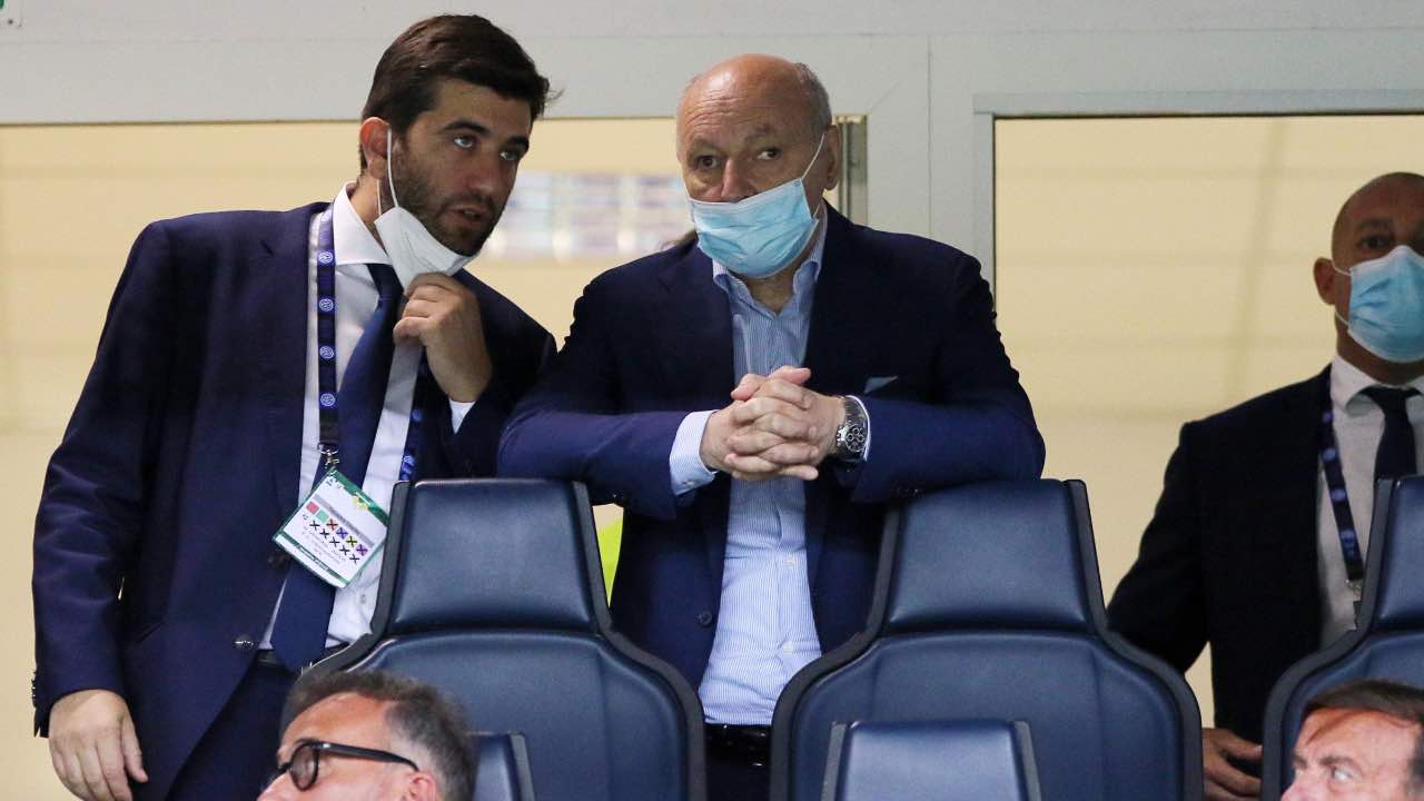 Giuseppe Marotta in tribuna