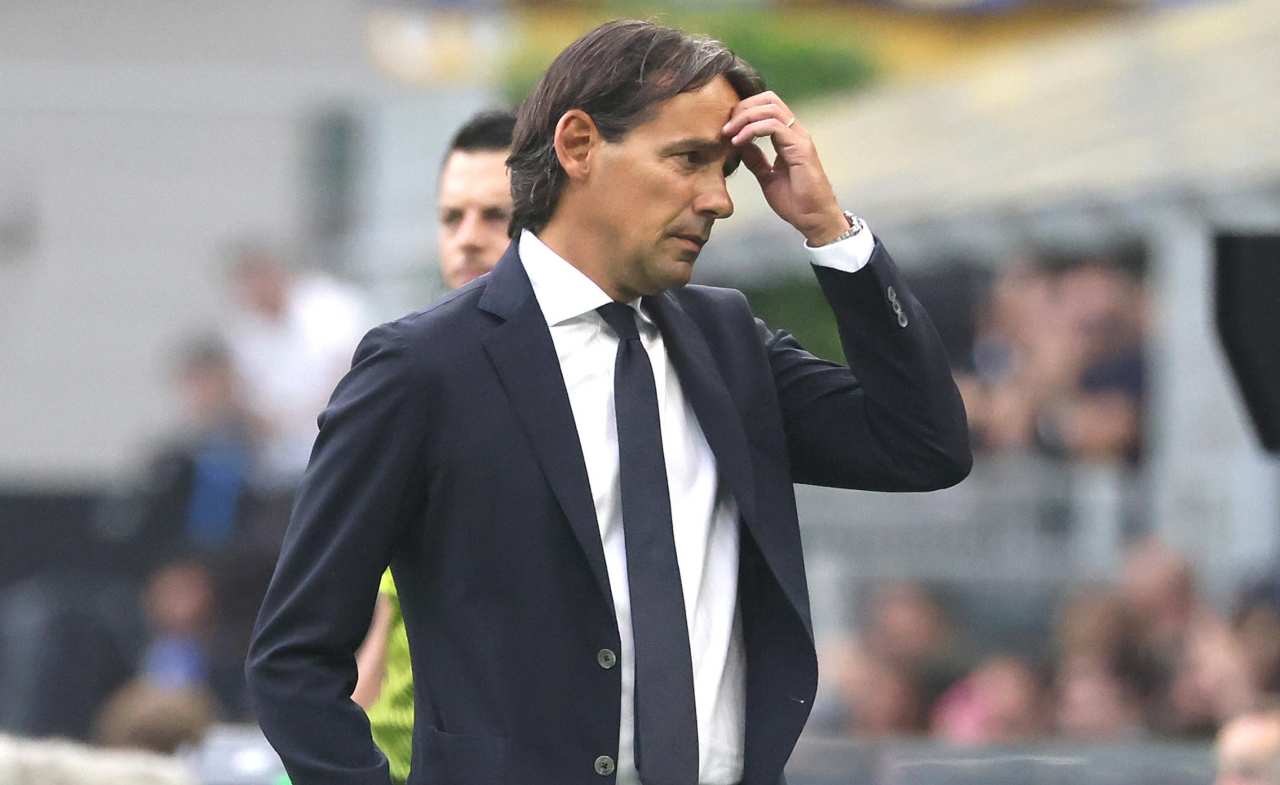 Inter, Inzaghi con le mani in testa