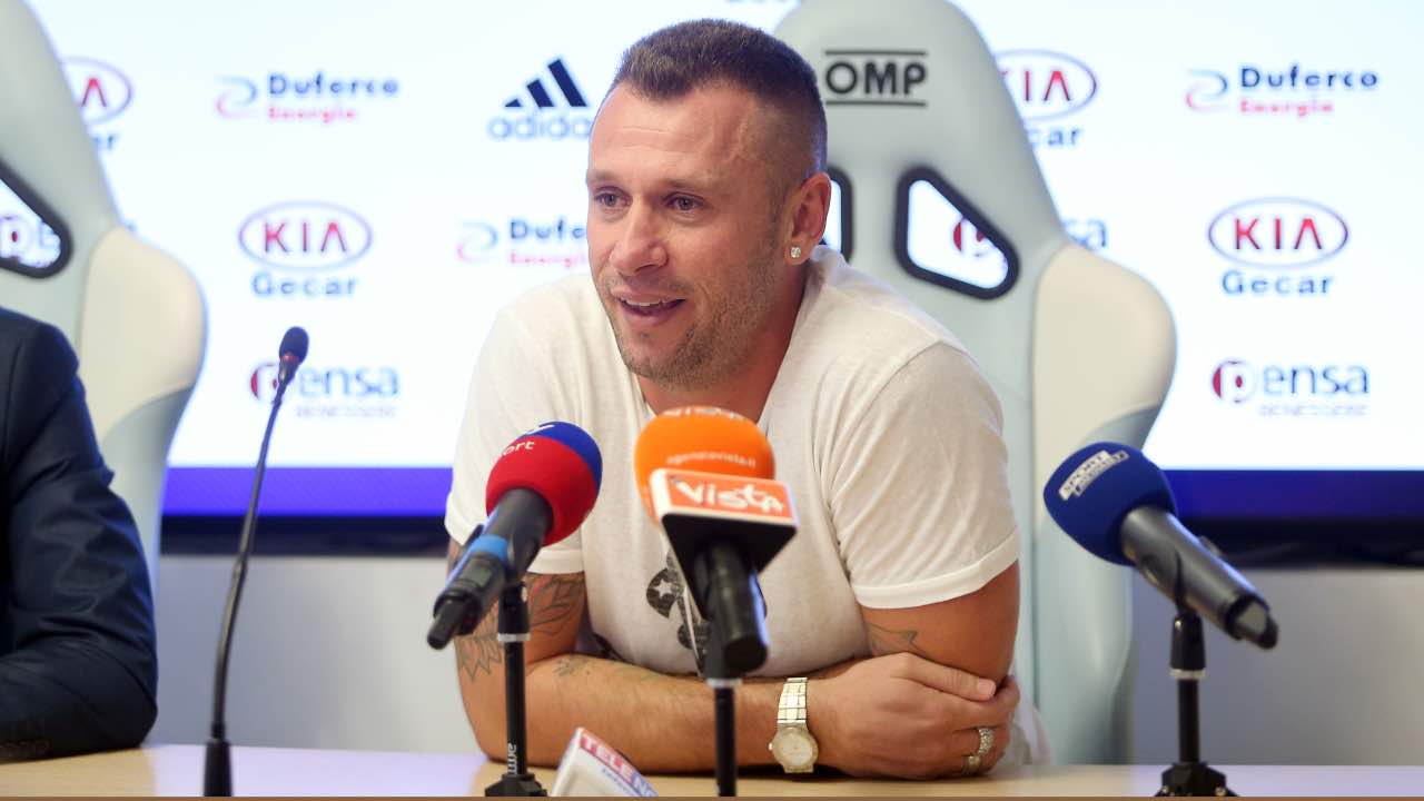 Antonio Cassano in conferenza