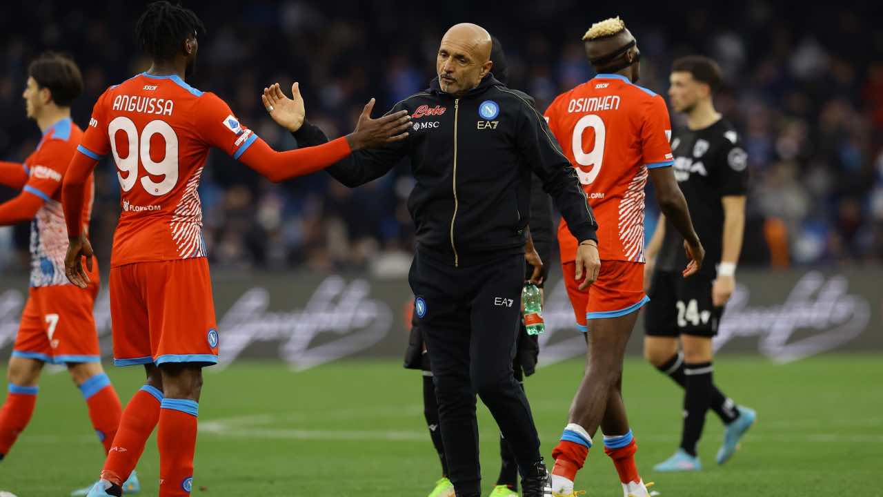 Luciano Spalletti e Zambo Anguissa