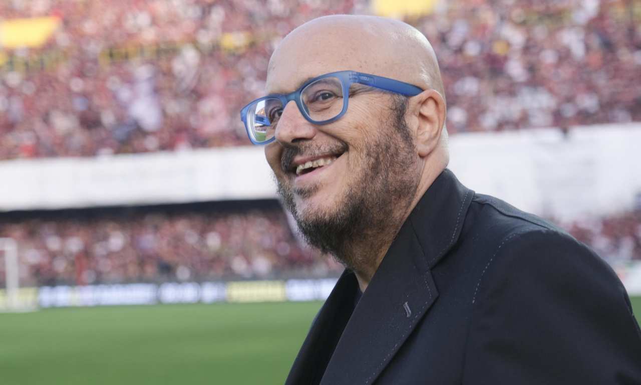 Pierpaolo Marino, ds dell'Udinese, sorride