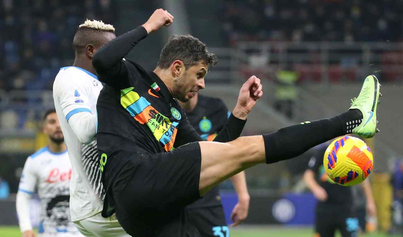 Ranocchia in azione con la maglia dell'Inter