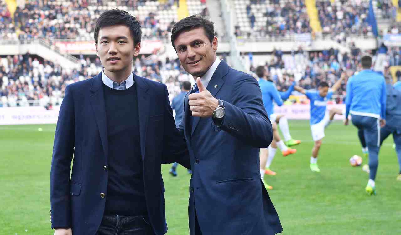 Inter, Zanetti e Zhang in posa