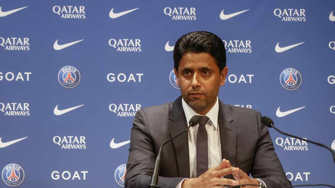 Al Khelaifi in conferenza PSG