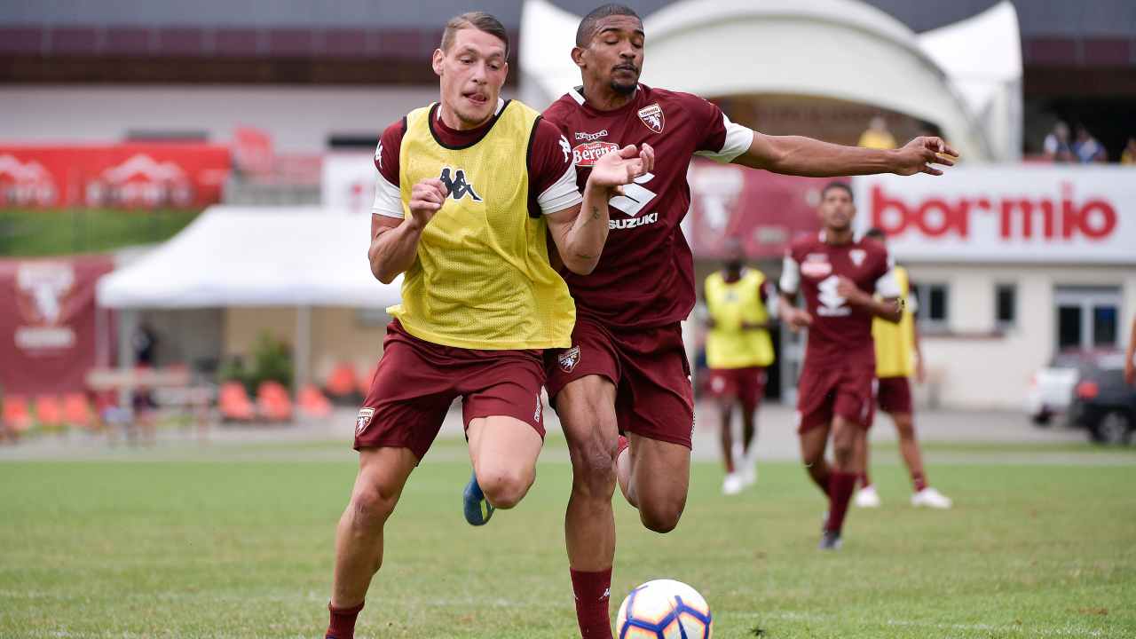 Belotti e Bremer in allenamento