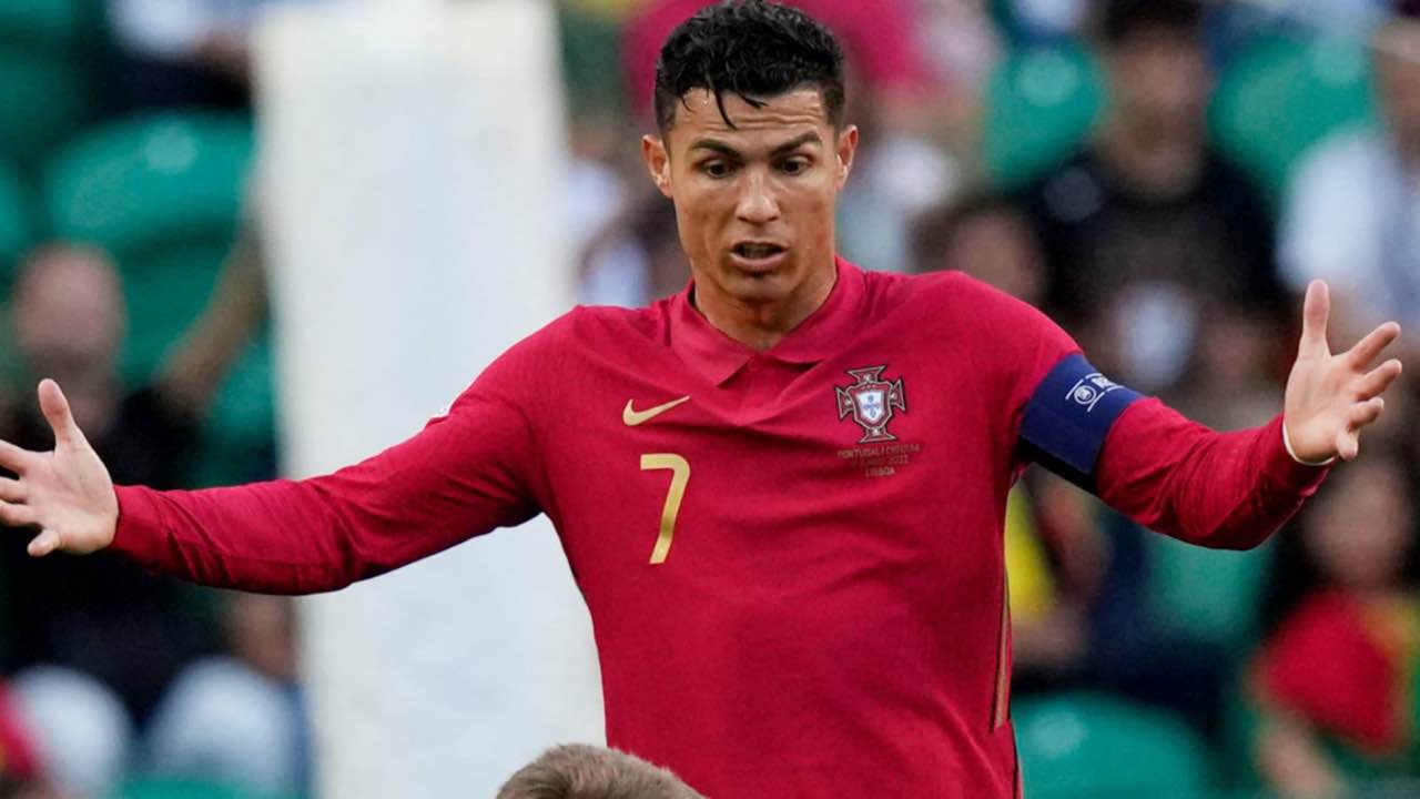 Ronaldo in campo col Portogallo 