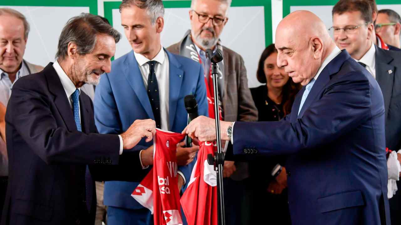 Galliani con la maglia