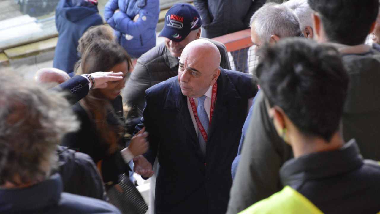 Galliani, a Perugia, in tribuna