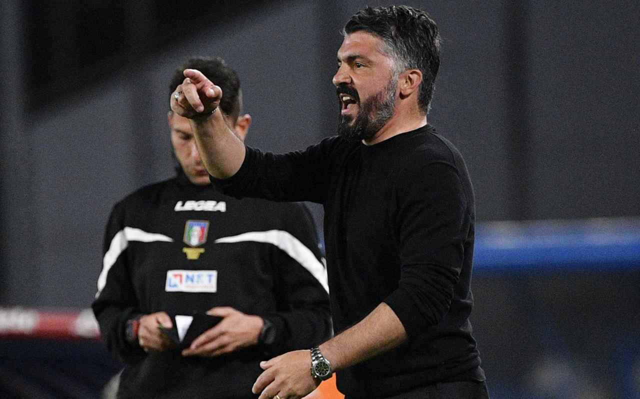 Gattuso dà indicazioni 