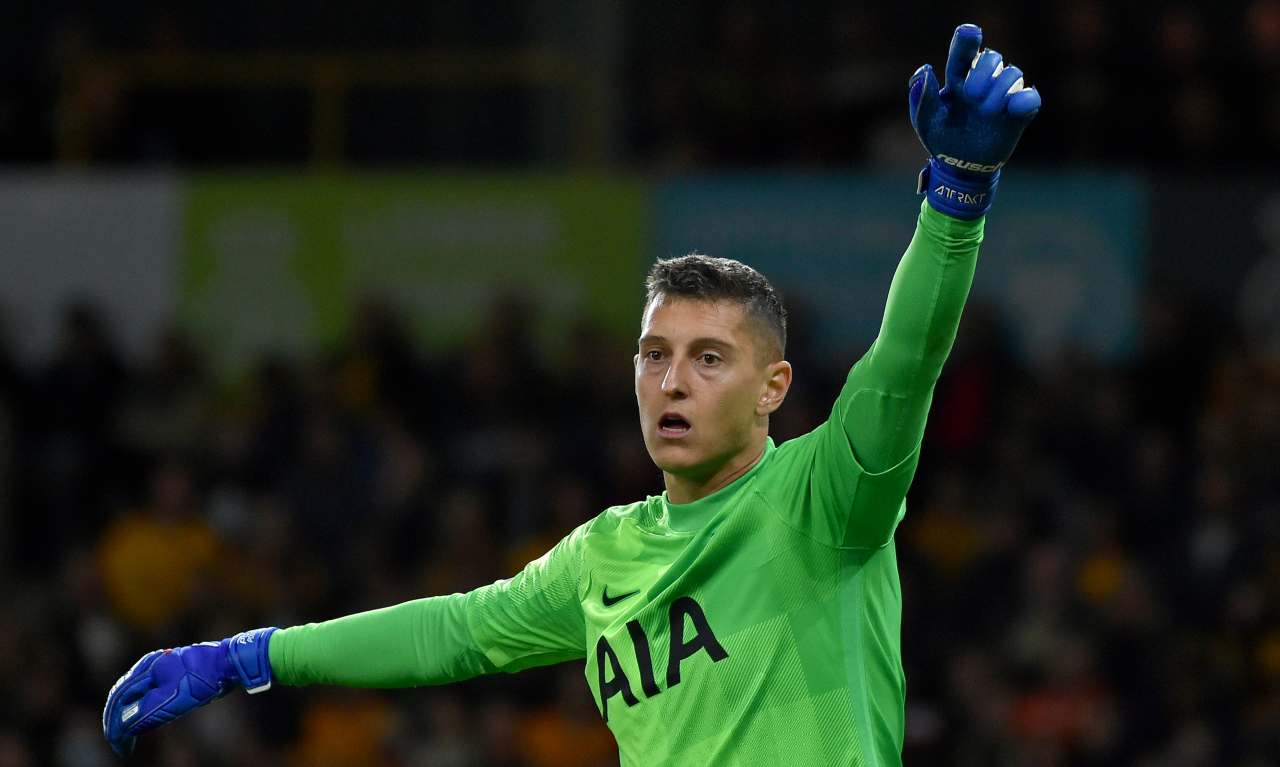 Gollini con il Tottenham