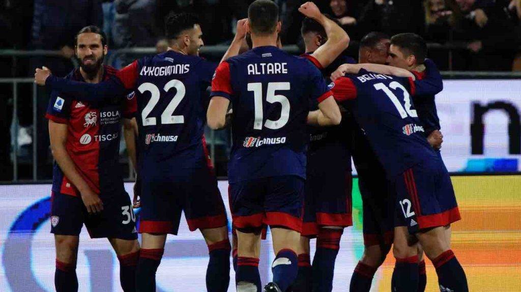 Il Cagliari in campo