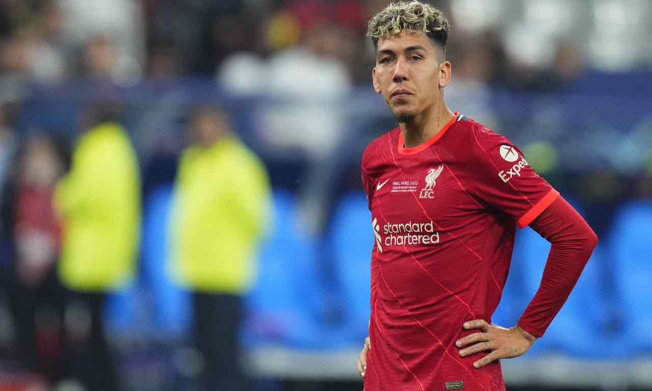 Firmino in campo col Liverpool