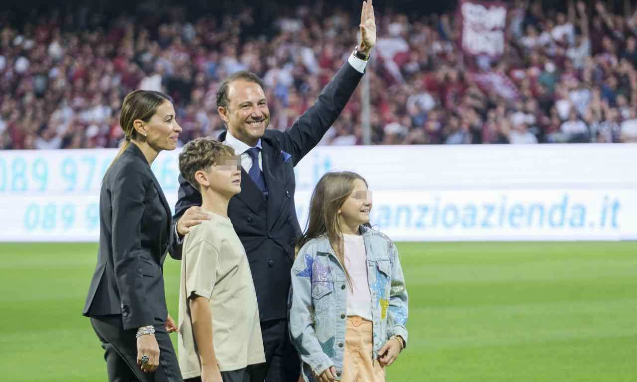 La famiglia Iervolino festeggia la permanenza della Salernitana in Serie A