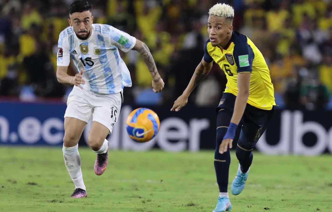 Castillo in campo contro l'Argentina