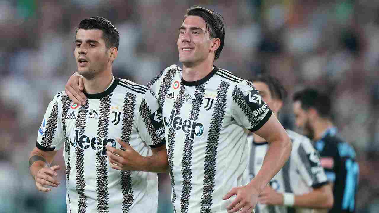 Morata e Vlahovic corrono Juve