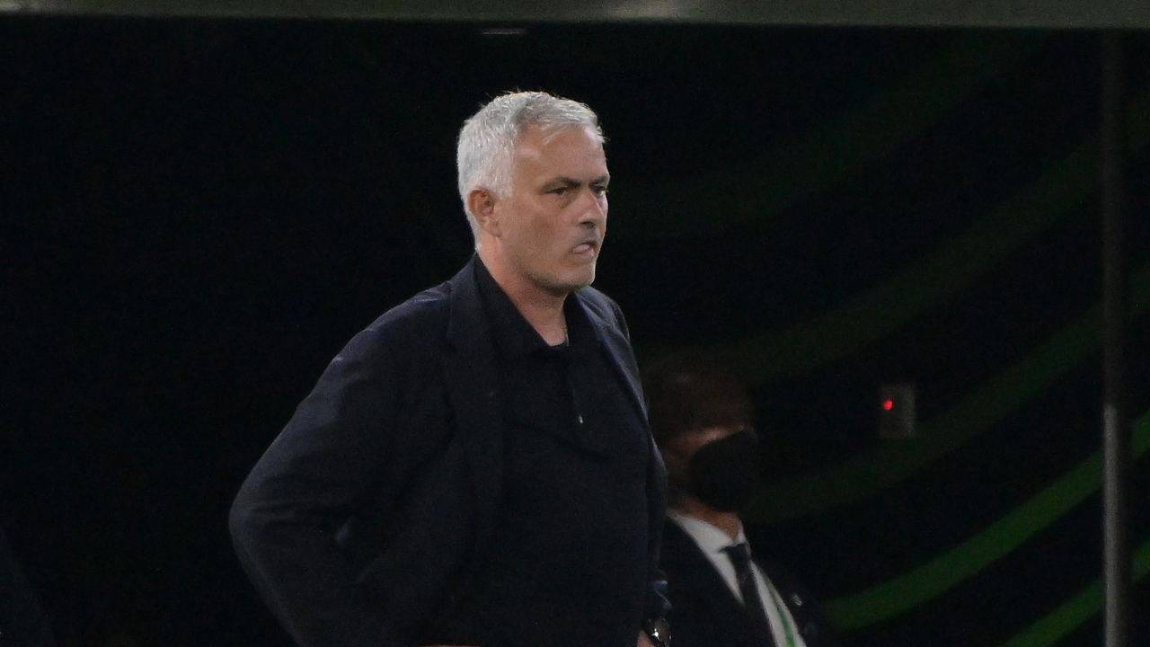 Mourinho non felicissimo Roma