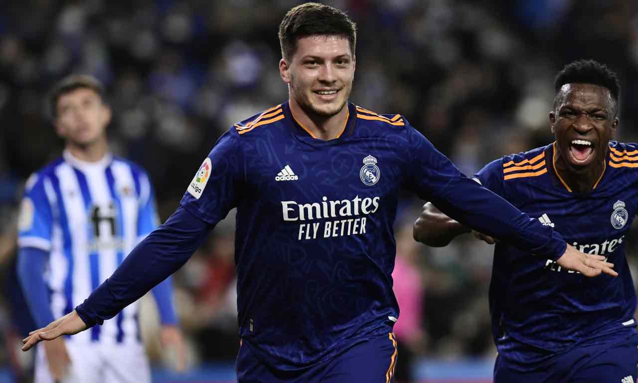 Jovic esulta col Real Madrid