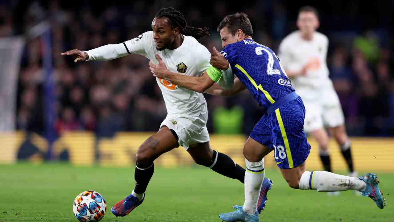 Renato Sanches in azione contro il Chelsea