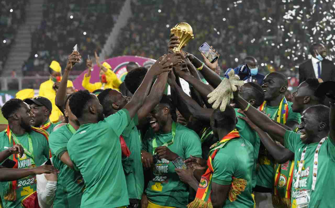 Senegal festeggia vittoria Coppa d'Africa