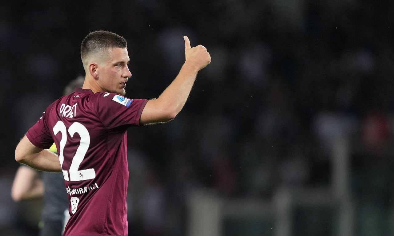 Praet in campo col Torino