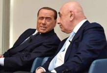 Monza, Berlusconi e Galliani chiacchierano