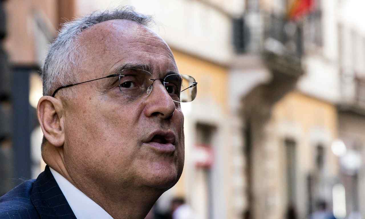 Lazio, primo piano di Lotito