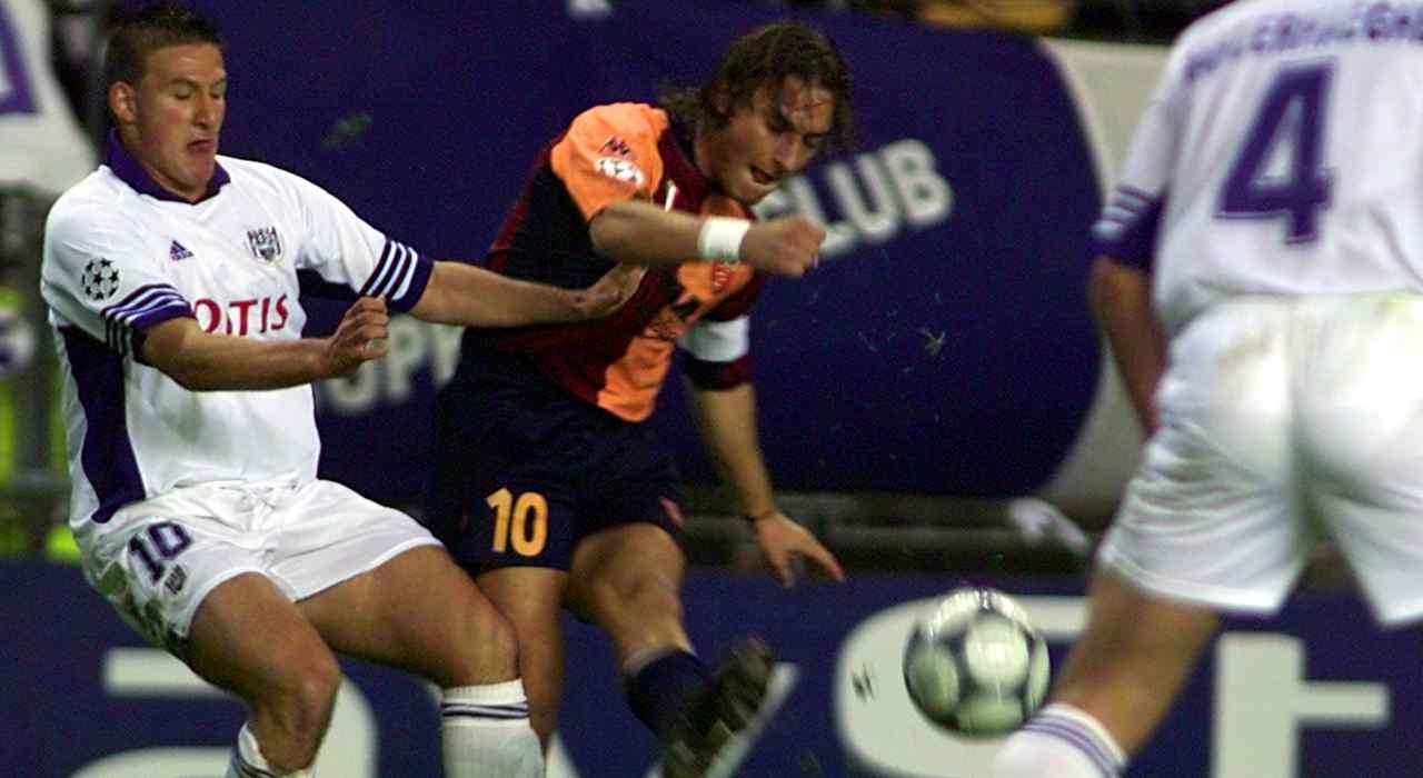 Baseggio Totti Anderlecht Roma Milan