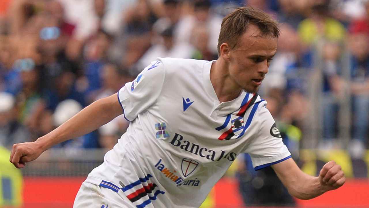 Damsgaard corre Sampdoria