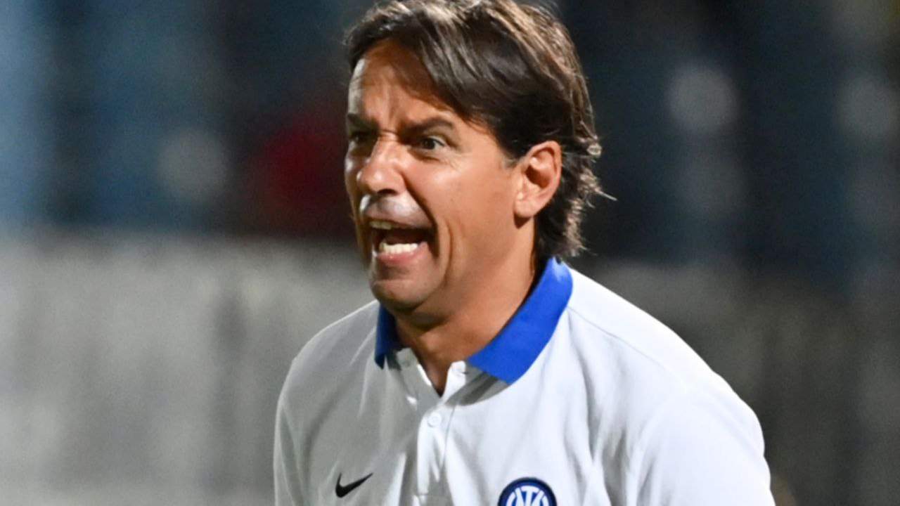 Simone Inzaghi arrabbiato