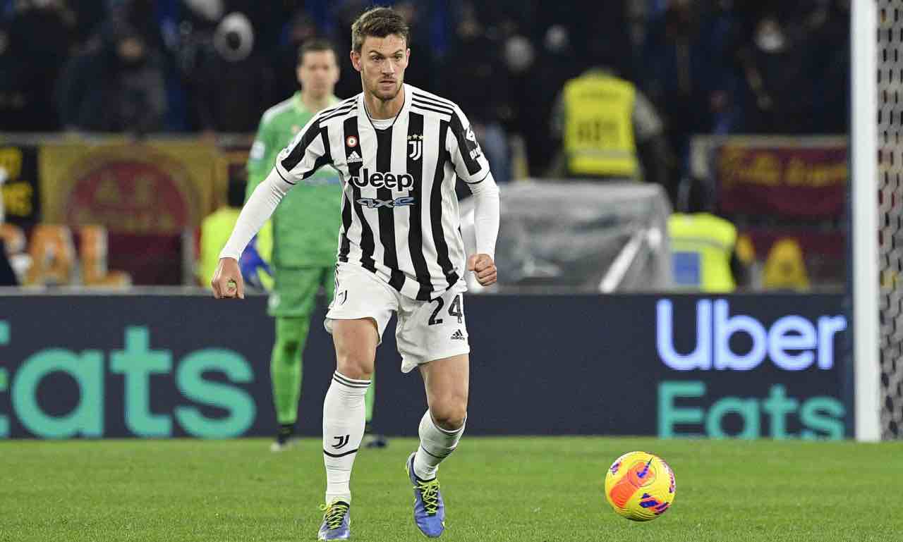 Rugani in campo con la Juventus