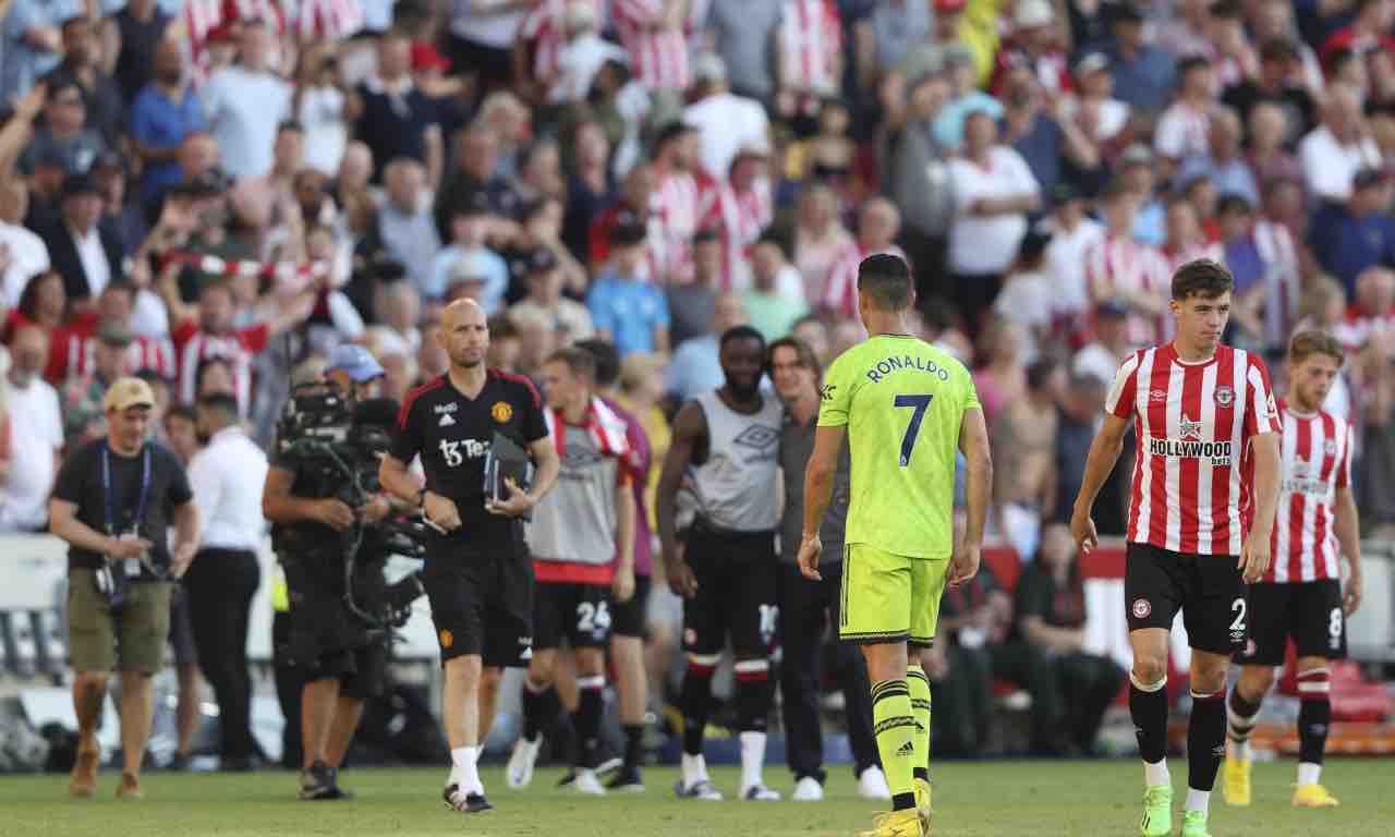 Ronaldo esce dal campo