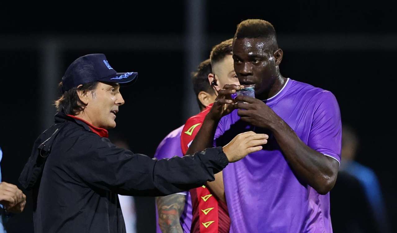 Montella con Balotelli 