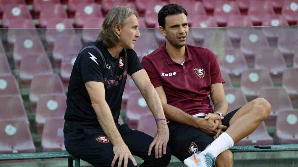 Davide Nicola e Ivan Radovanovic della Salernitana