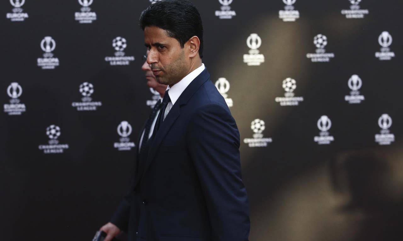Al Khelaifi ai sorteggi di Champions League 2022-23