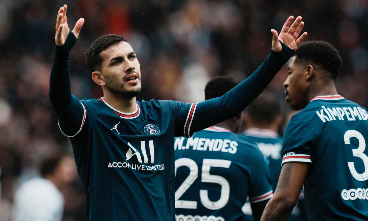 Paredes esulta con il PSG