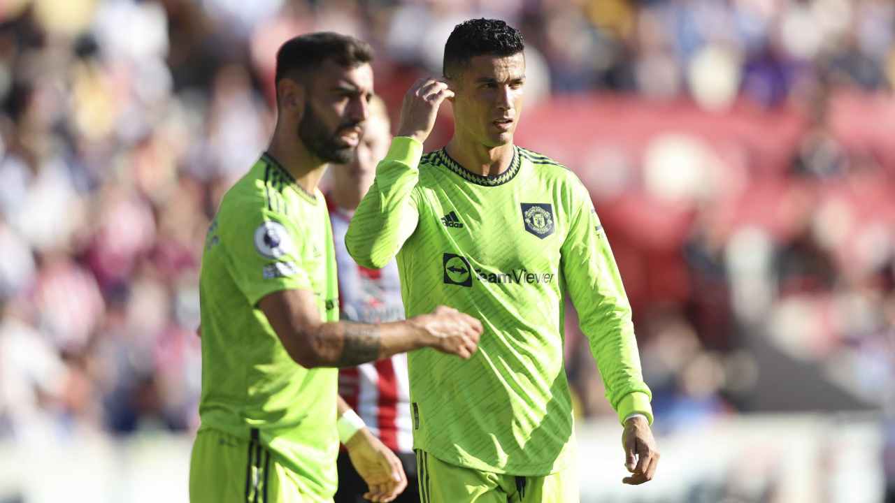 Cristiano Ronaldo e Bruno Fernandes Manchester United