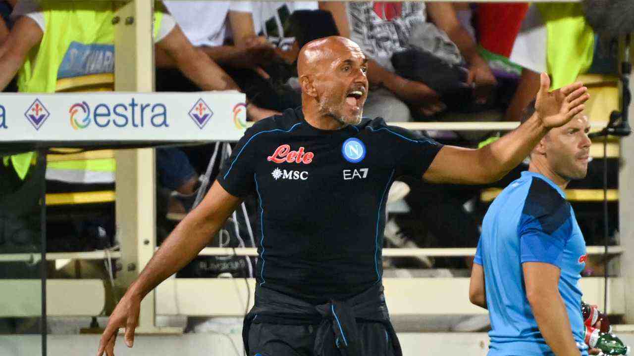 Spalletti urla dalla panchina Napoli 