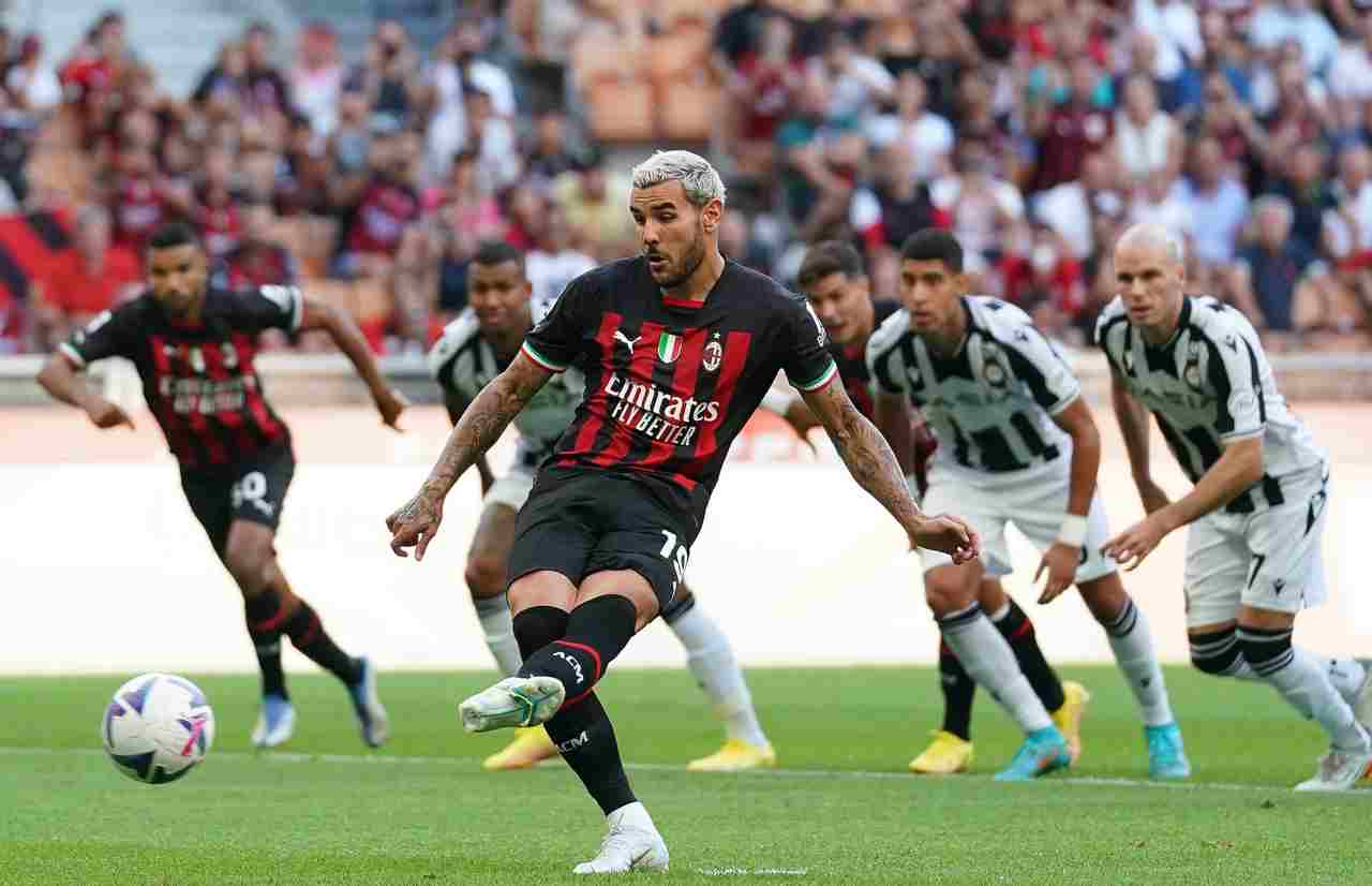 Theo Hernandez in Milan-Udinese
