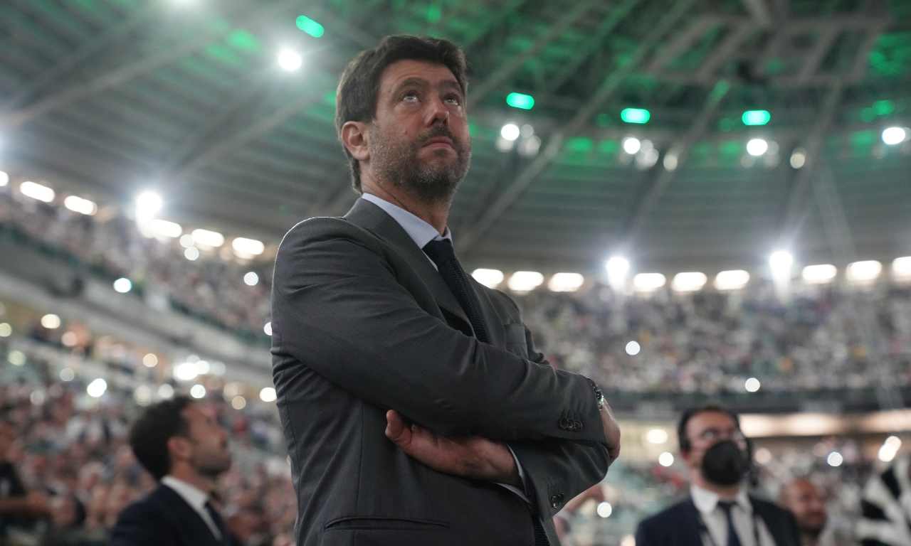 Juventus, il presidente Agnelli allo stadio