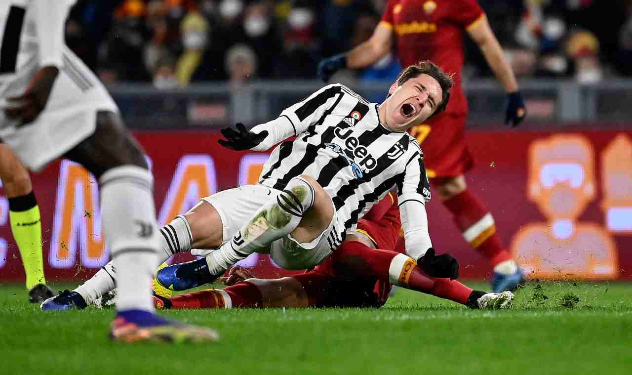 Juventus, l'infortunio di Chiesa