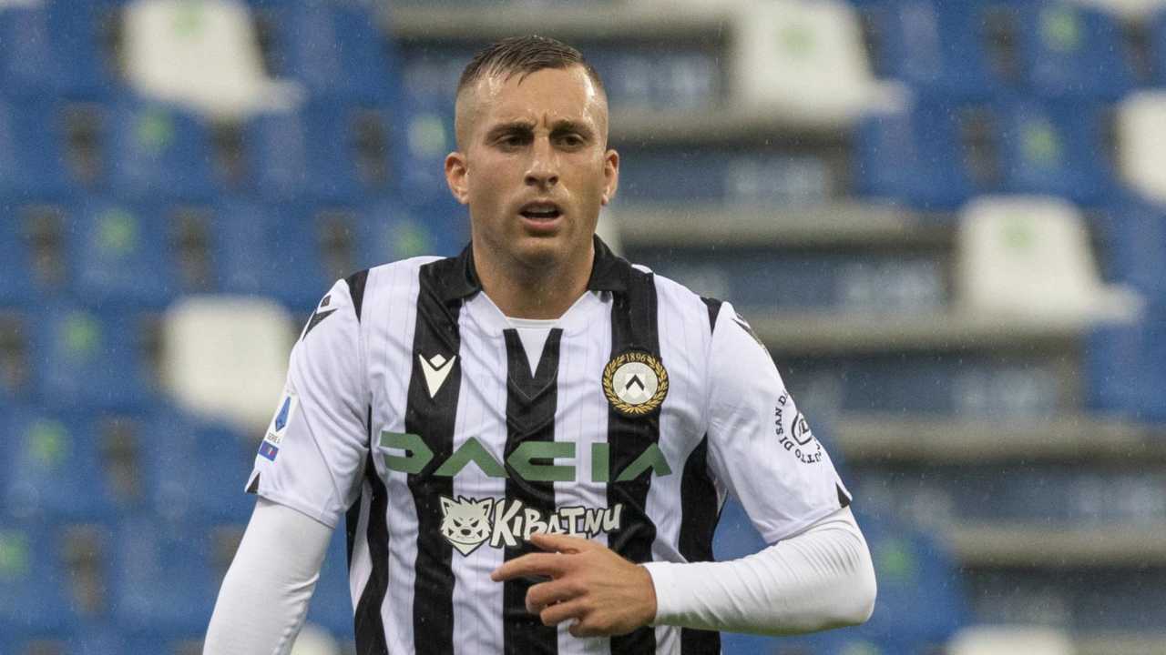 Deulofeu in azione con la maglia dell'Udinese