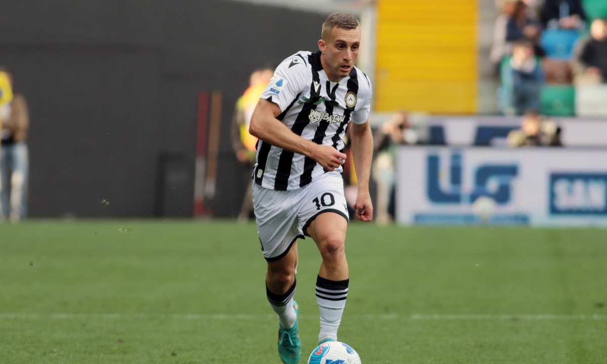 Deulofeu in azione con la maglia dell'Udinese