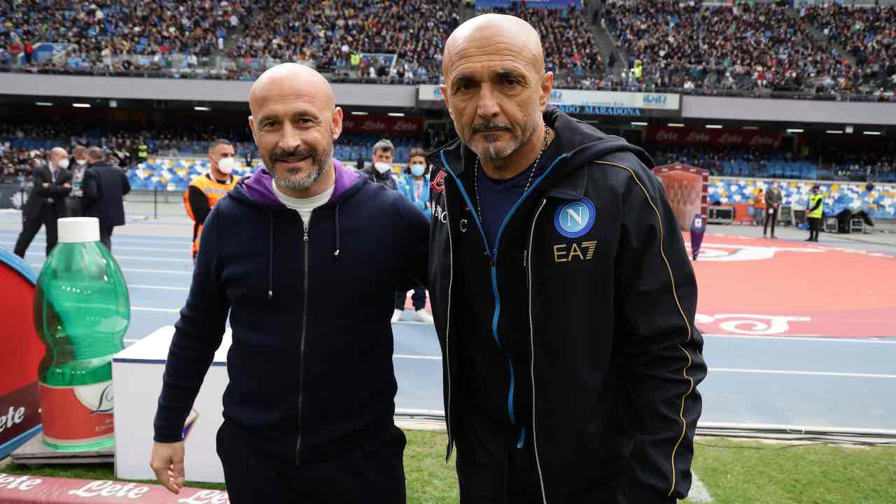 Vincenzo Italiano e Luciano Spalletti a bordocampo