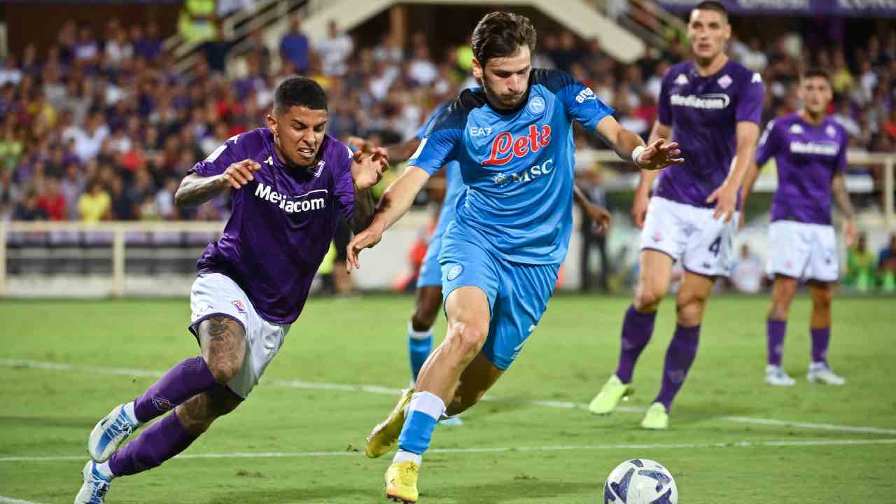 Fiorentina-Napoli in campo