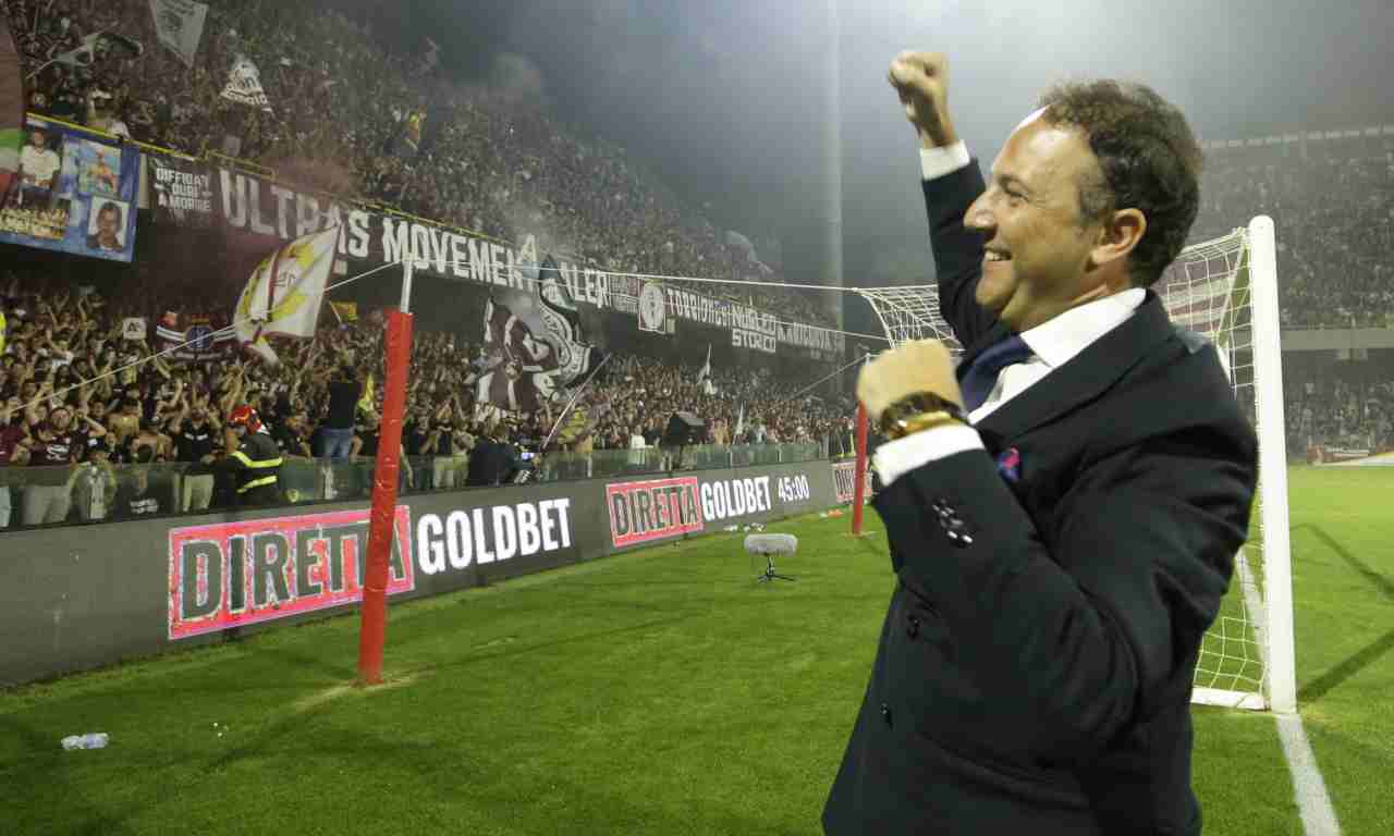 Salernitana, Iervolino esulta