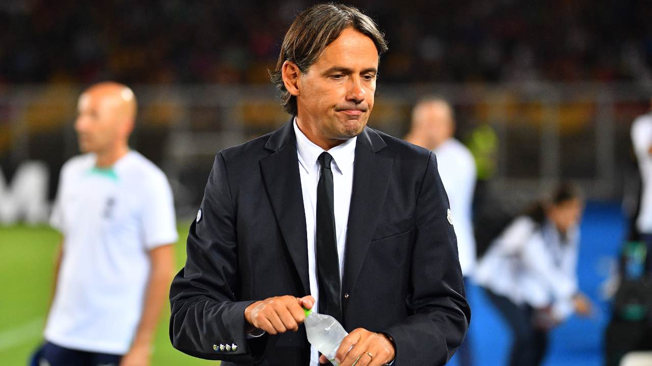 Simone Inzaghi pensieroso