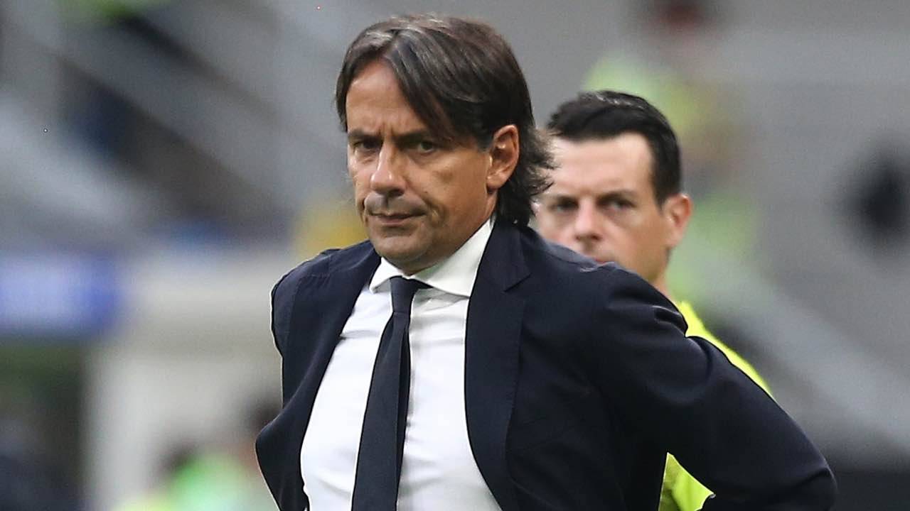 Simone Inzaghi pensieroso