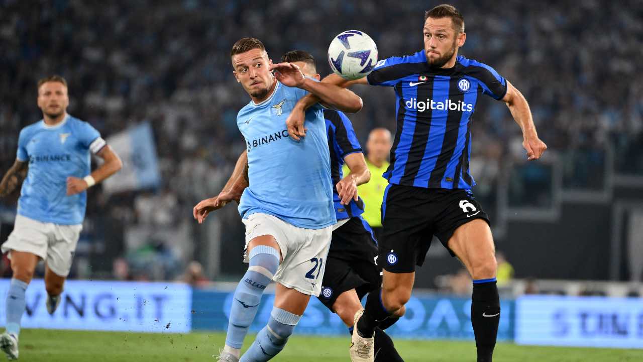 Lazio-Inter in campo