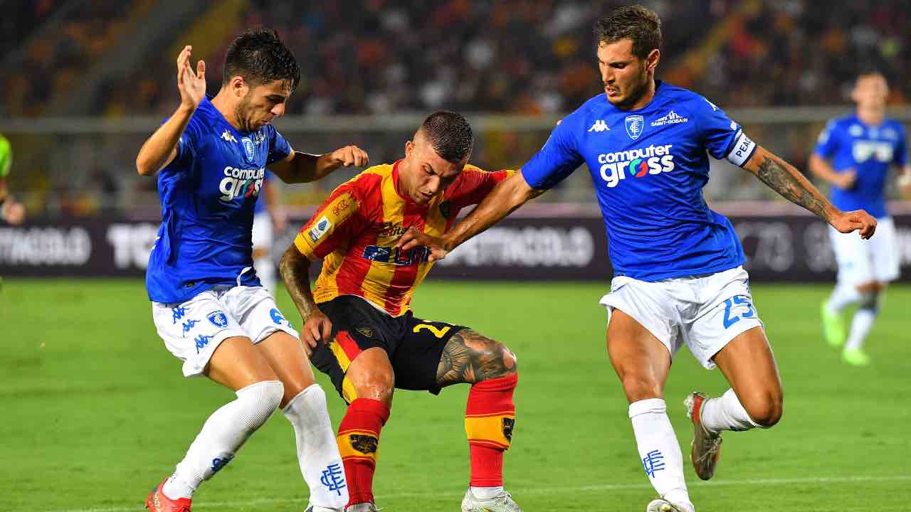 Lecce-Empoli in campo